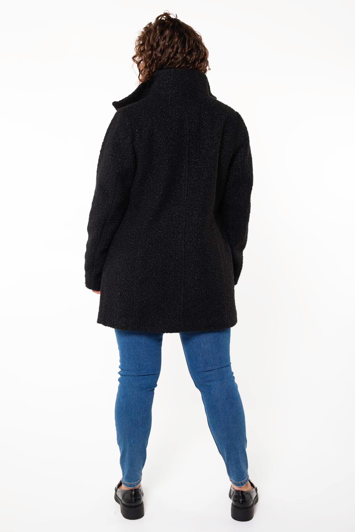 Manteau boucl&eacute; image number 4