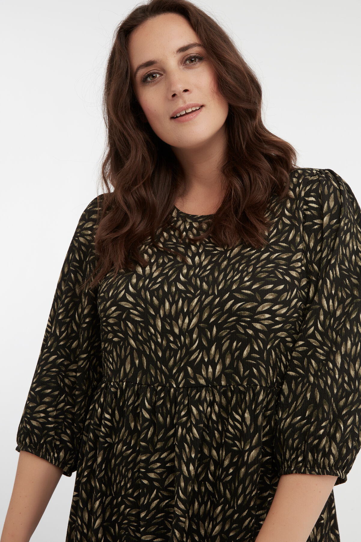 Longue robe ample &agrave; imprim&eacute;   image number 4