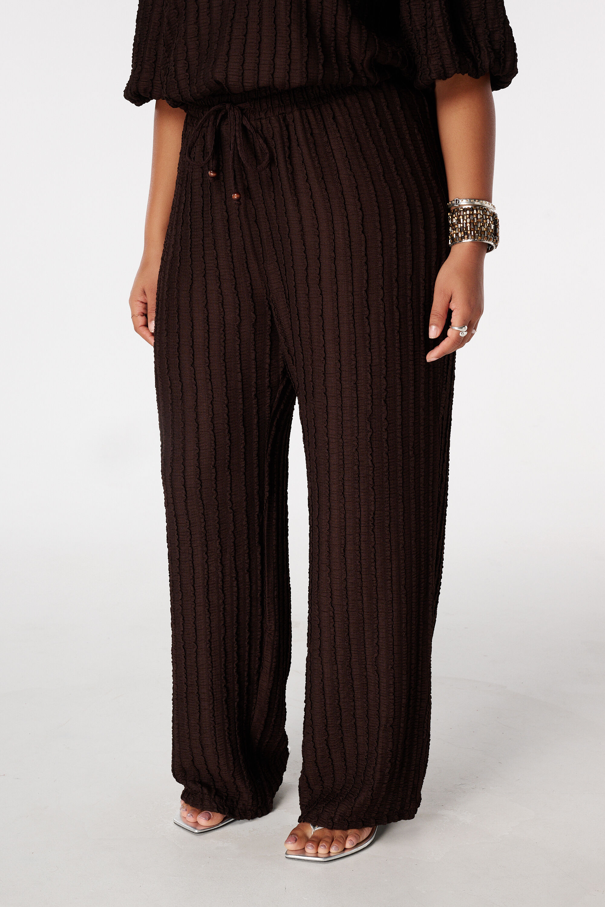 Broek met elastische taille image number 5