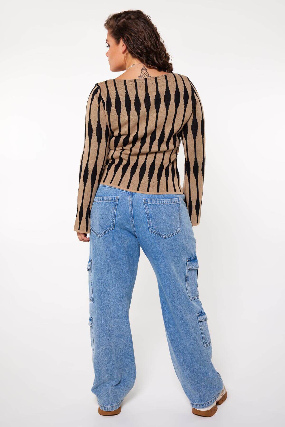 Haut jacquard en maille fine image number 2