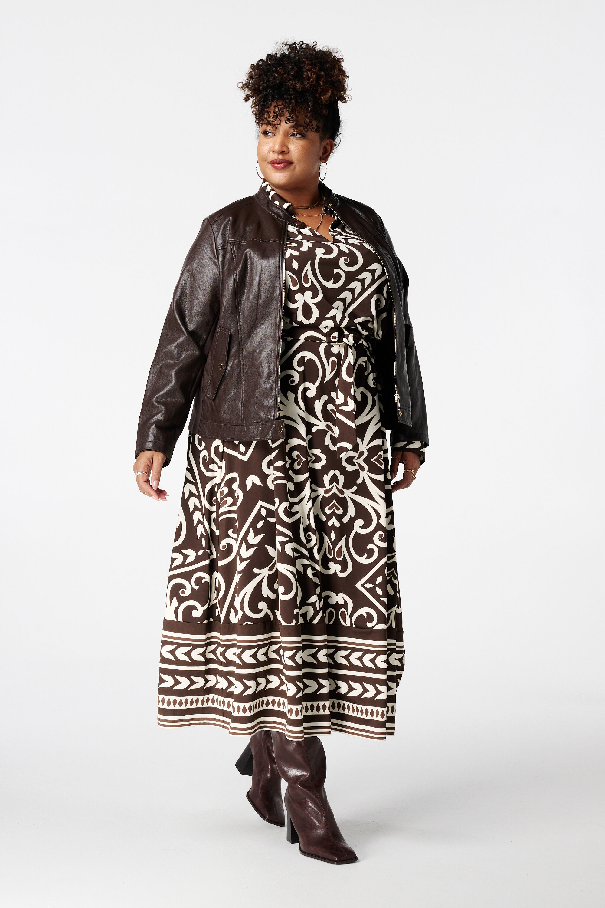 PU leren biker jasje image number 5