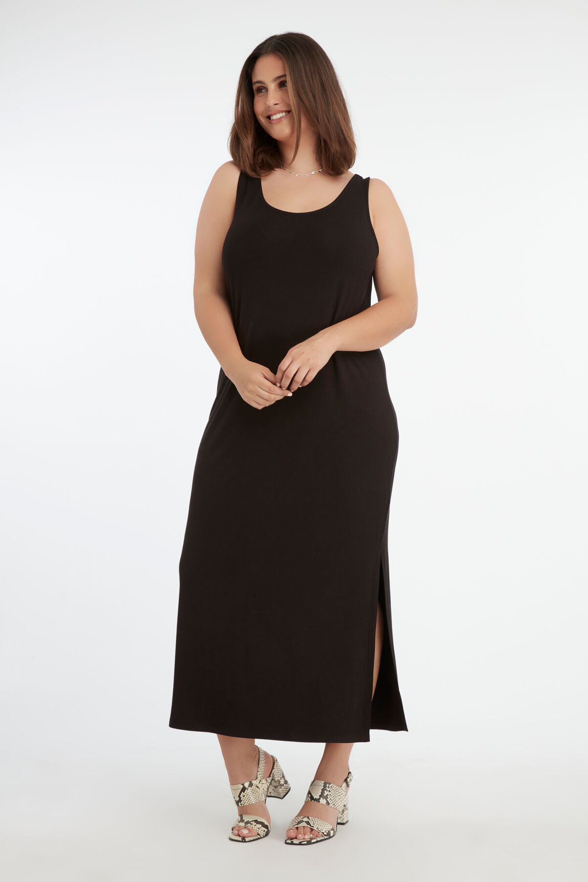 Maxi jurk met split image number 5