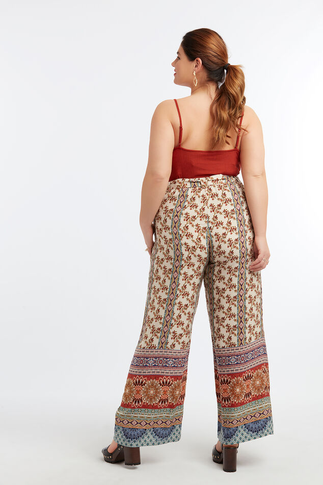 Wijdvallende broek met print image number 3