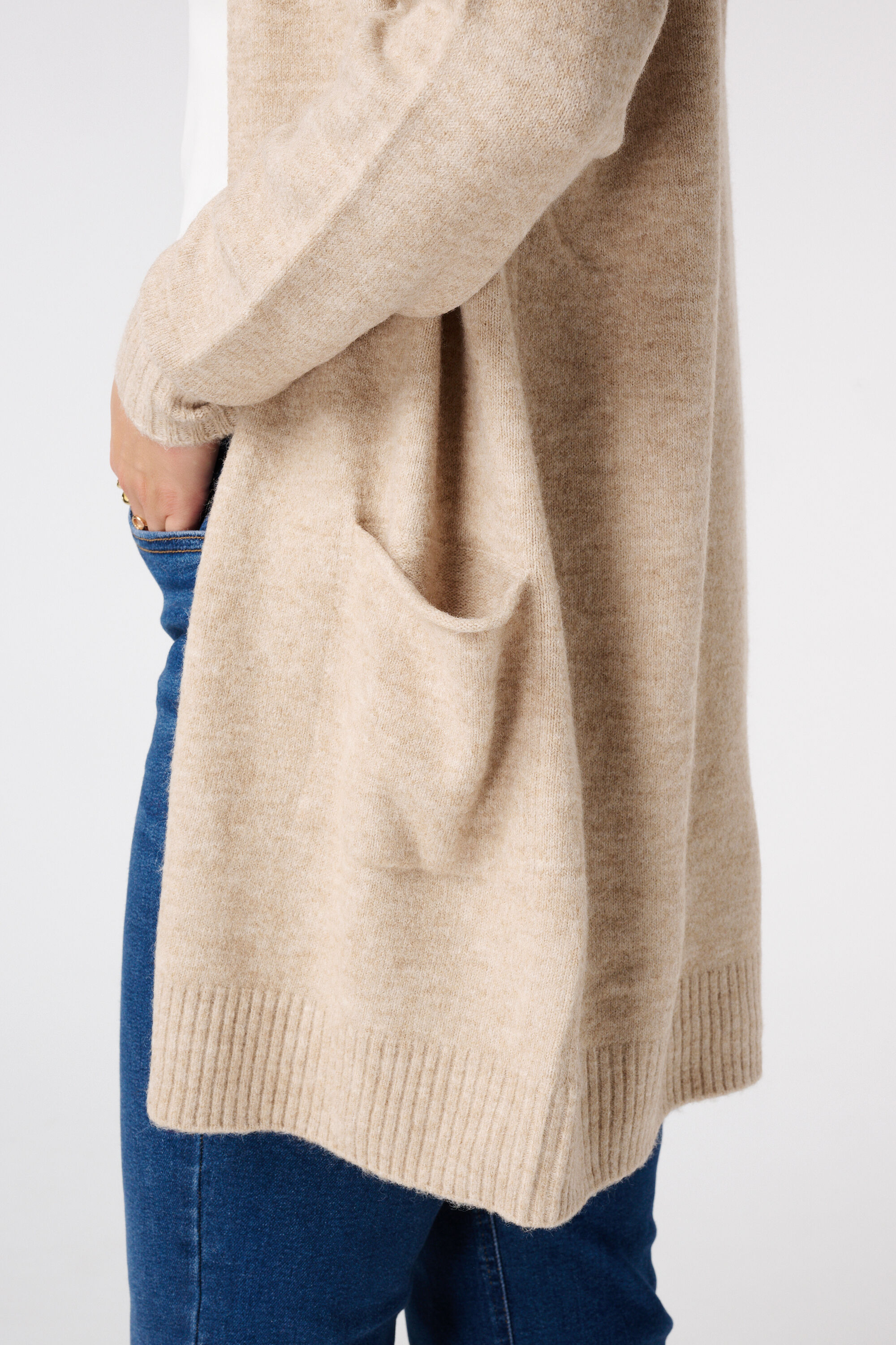 Halflang vest met steekzakken image number 6