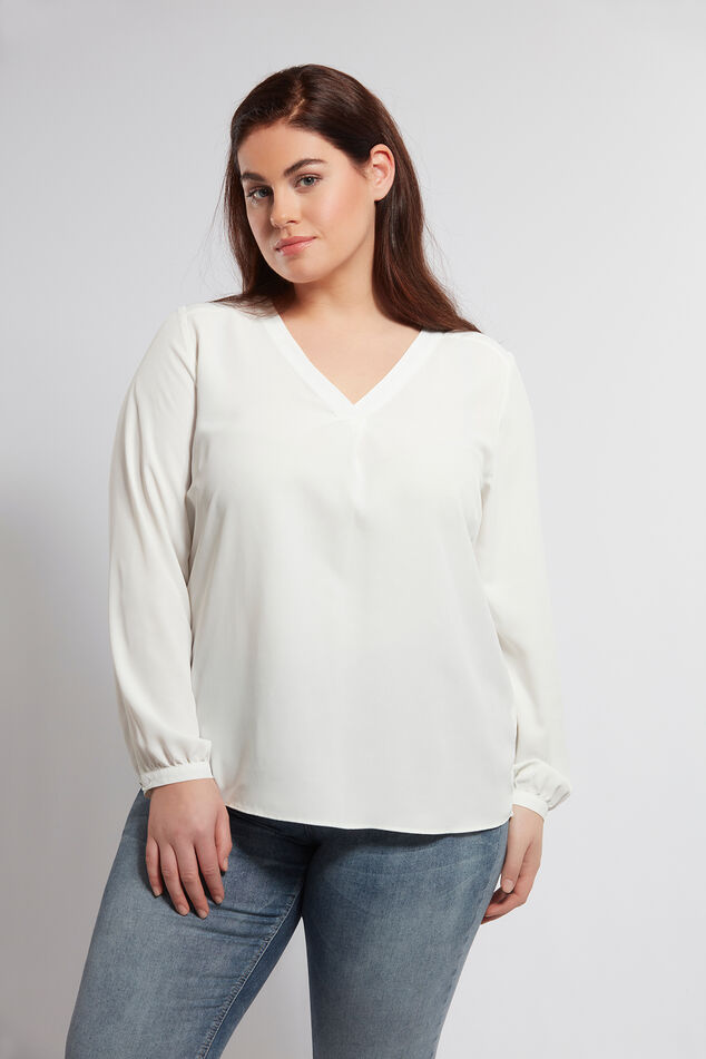 Blouse de couleur unie image number 0