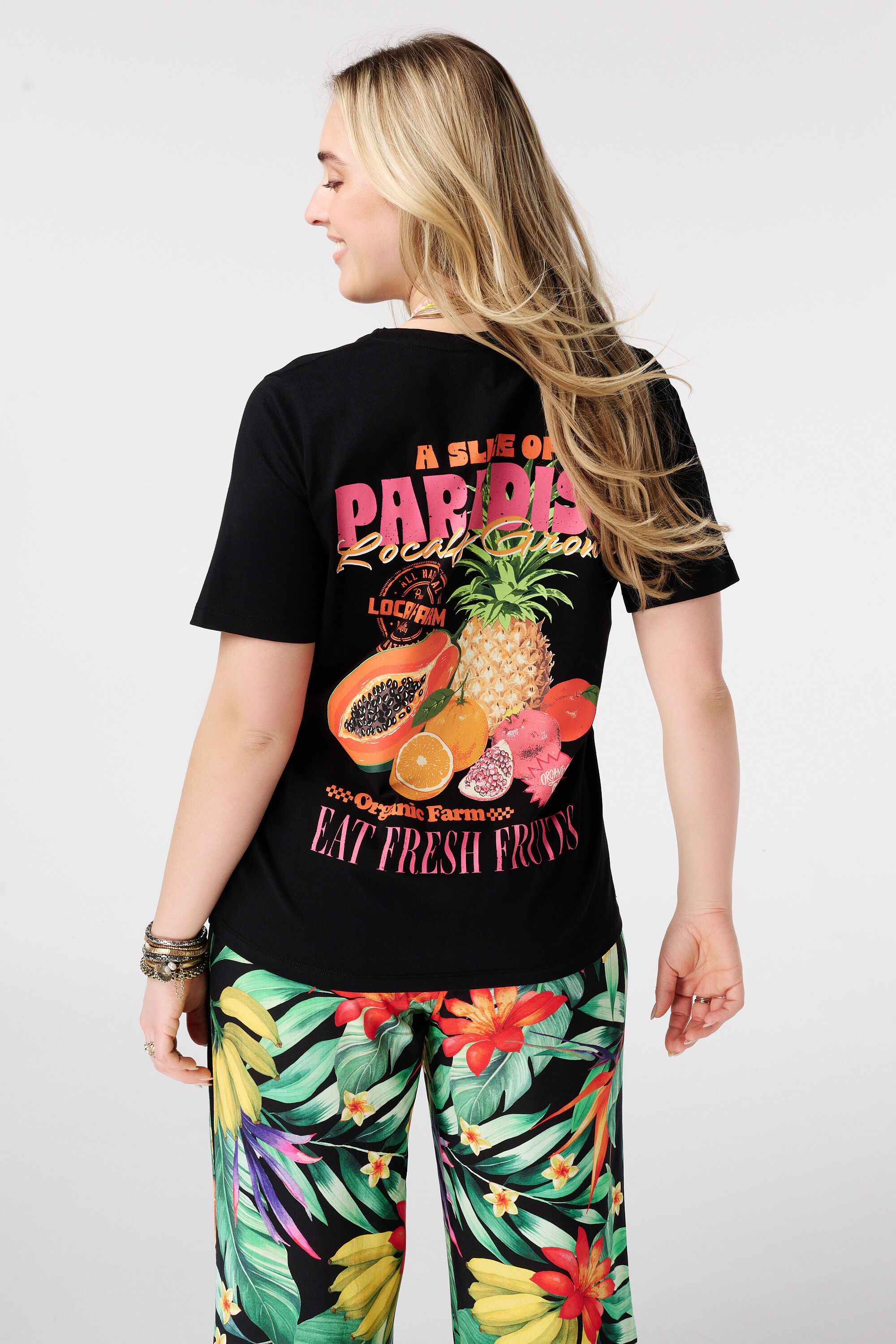 T-shirt avec imprim&eacute; au dos