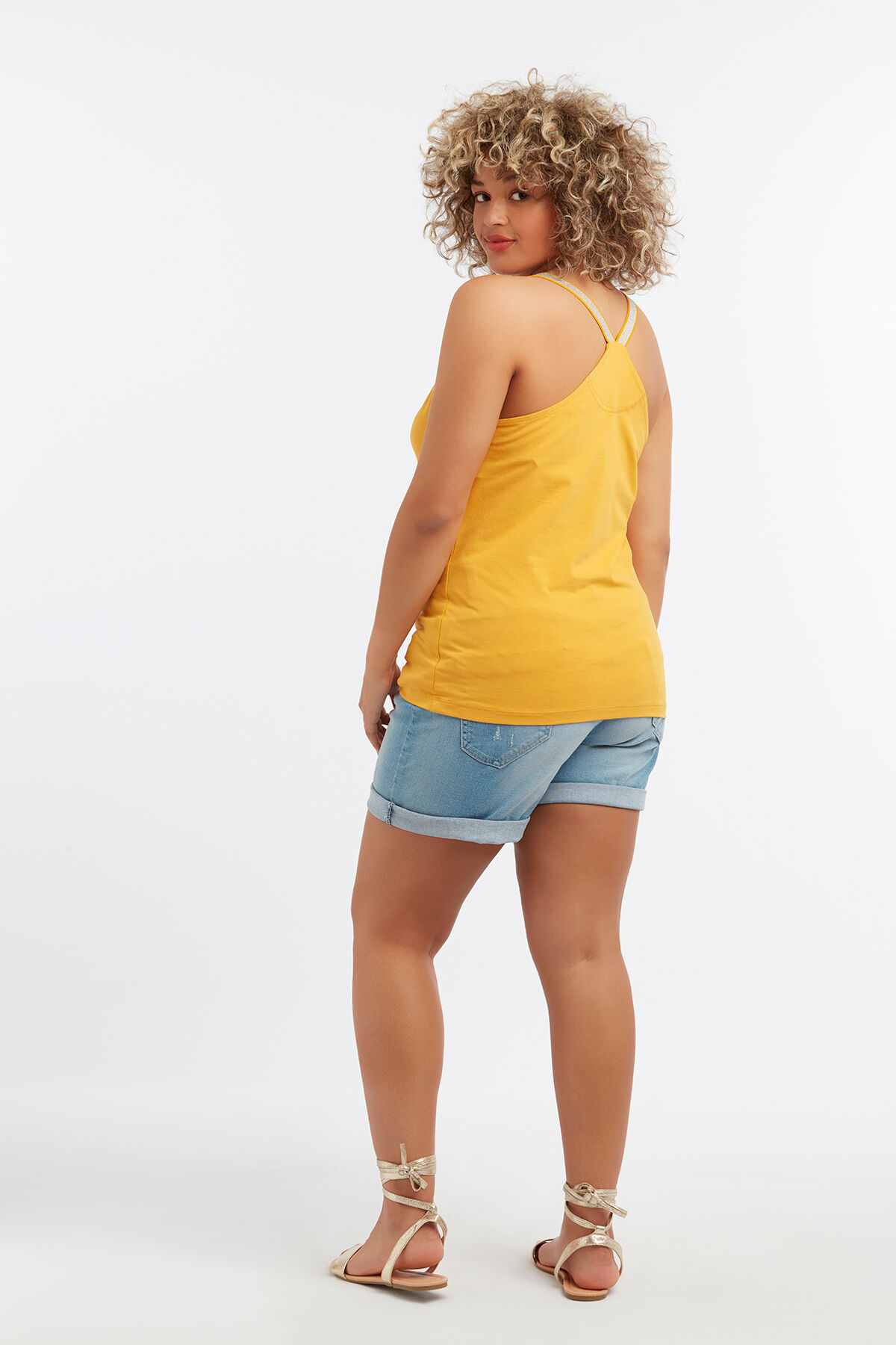 Mouwloze top met kruisbandjes image number 1