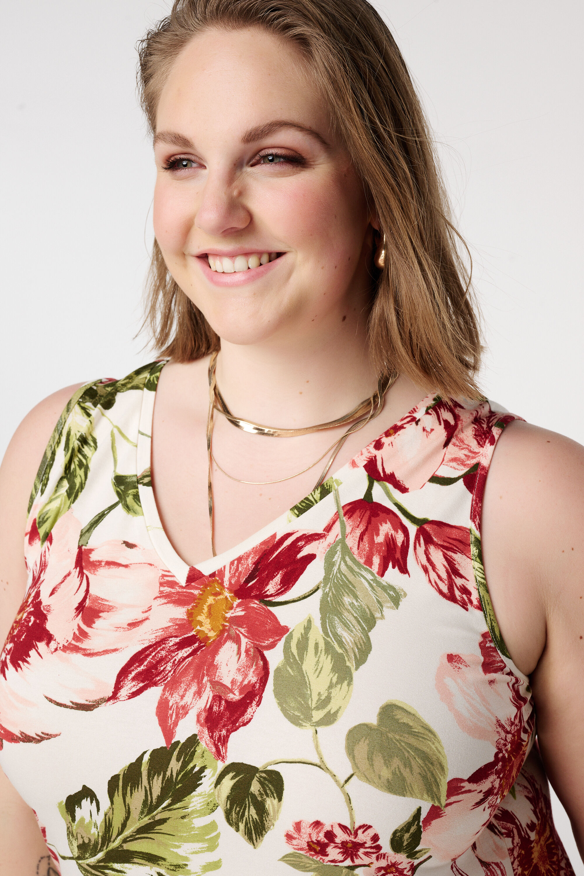 D&eacute;bardeur avec col en V et imprim&eacute; image number 4