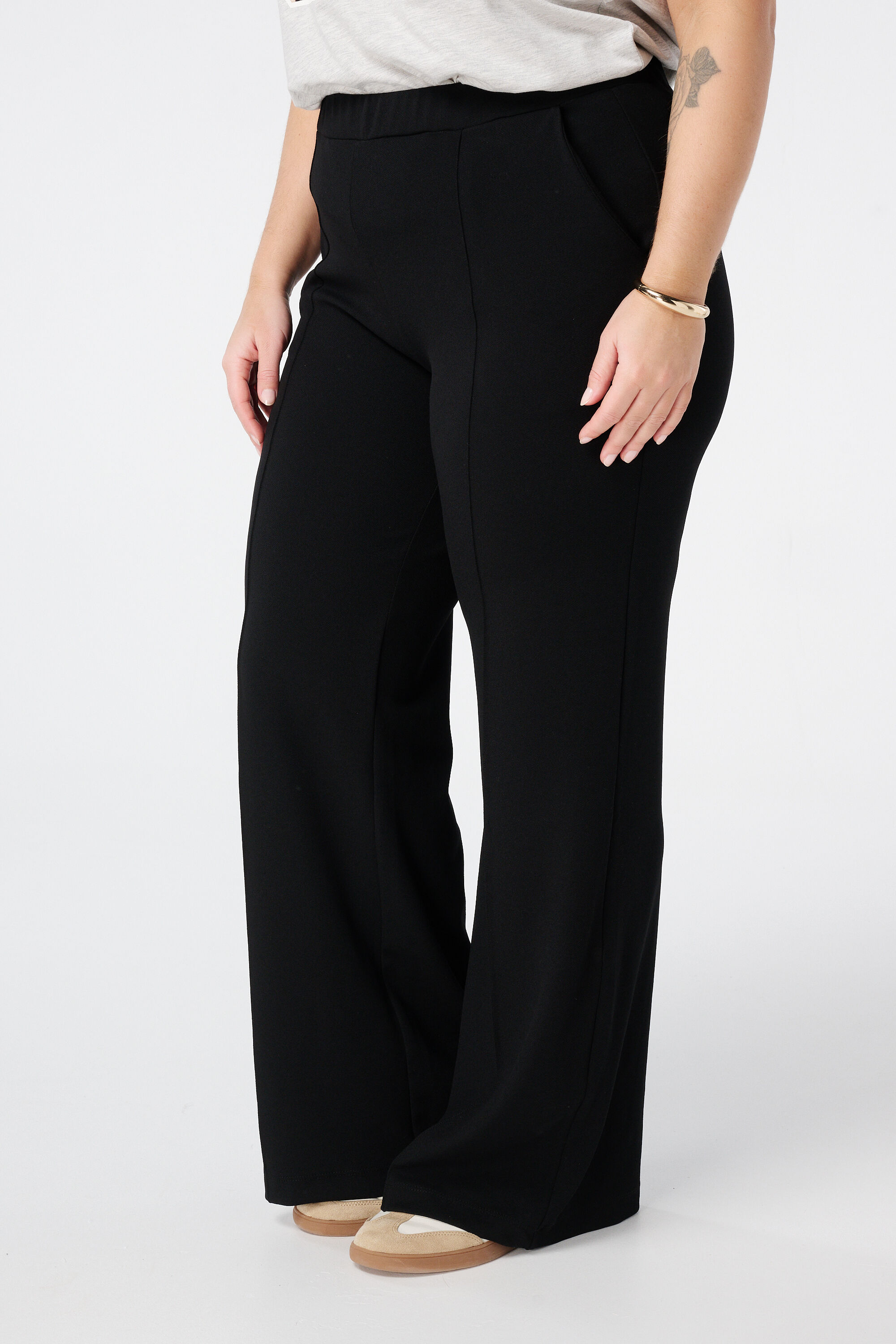 Pantalon met elastische taille image number 5