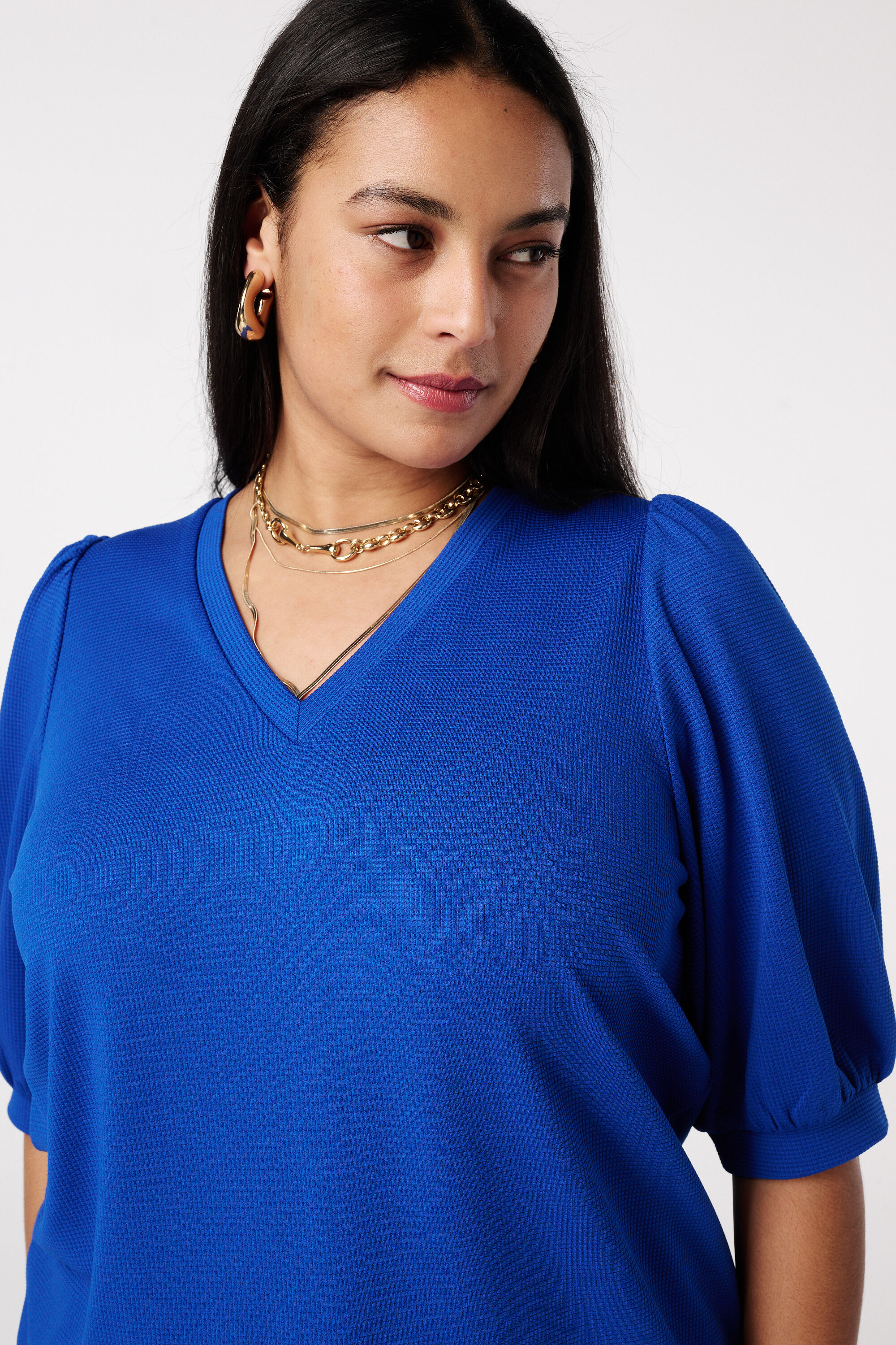 Top met pofmouwen image number 4