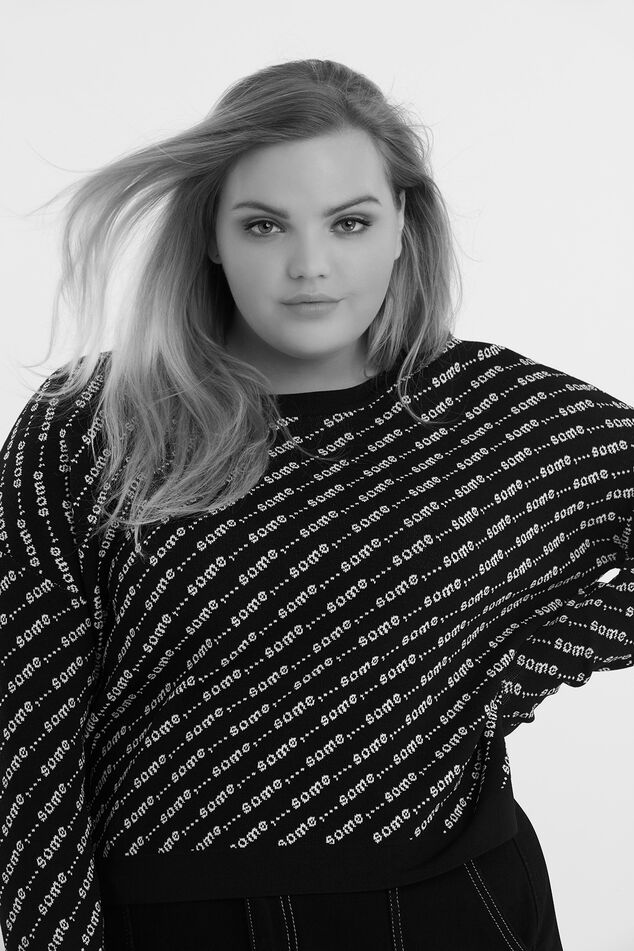 Trui met all-over logo print image number 3