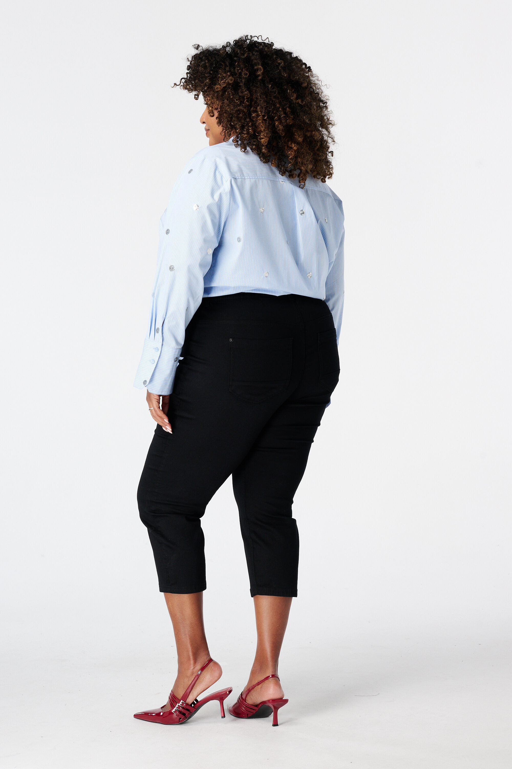 Tregging met denim look image number 3
