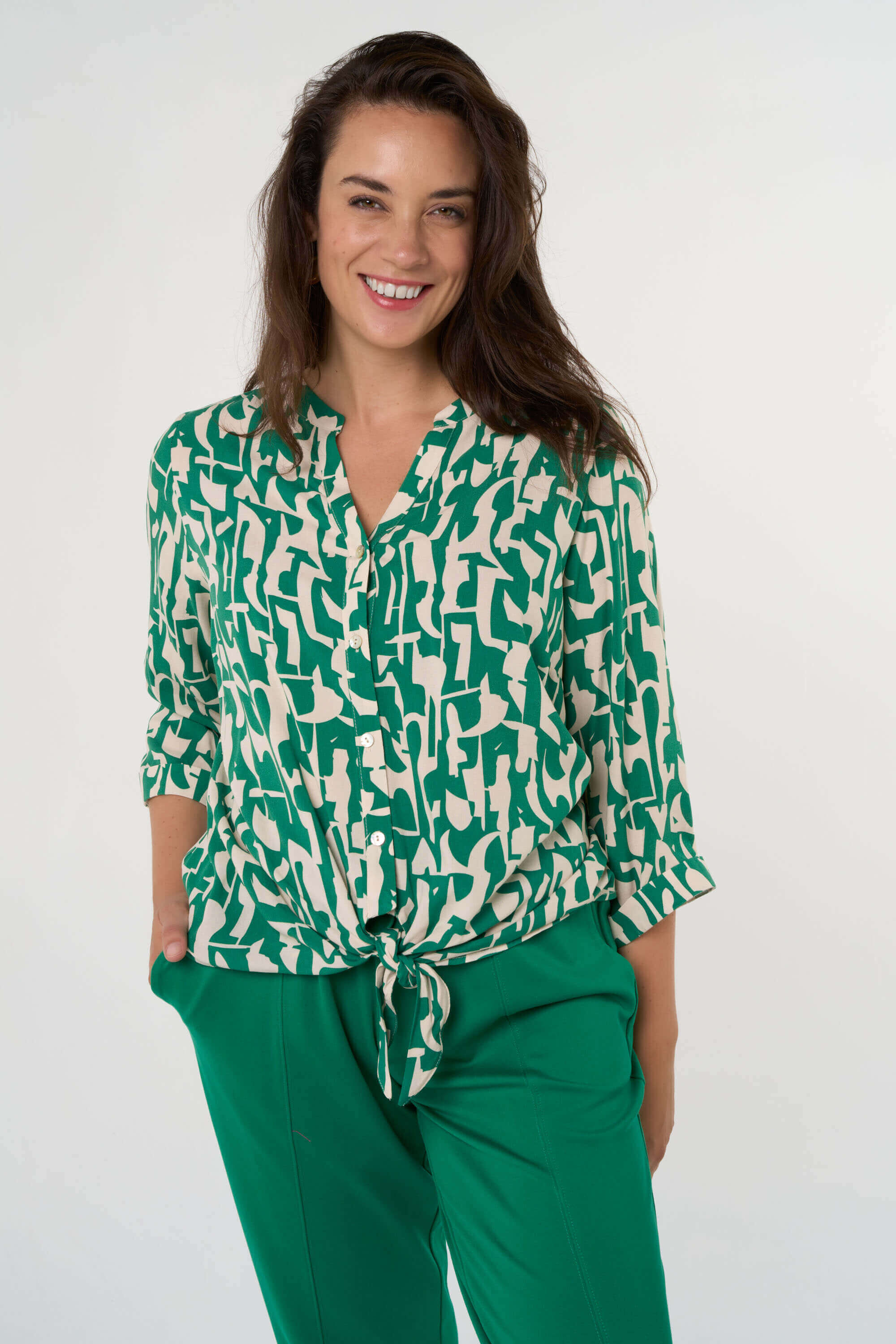 Blouse met grafische print image number 7