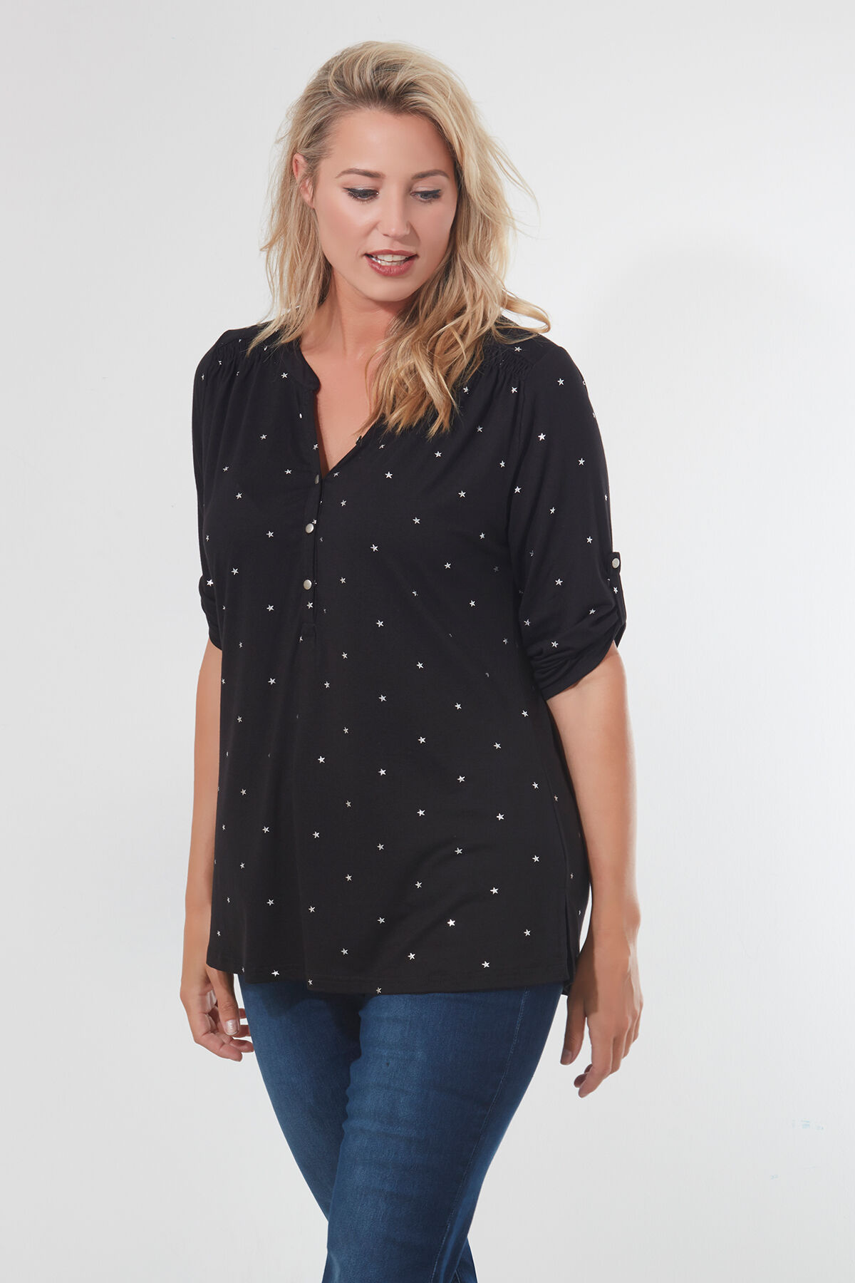 Top met glansprint image number 0