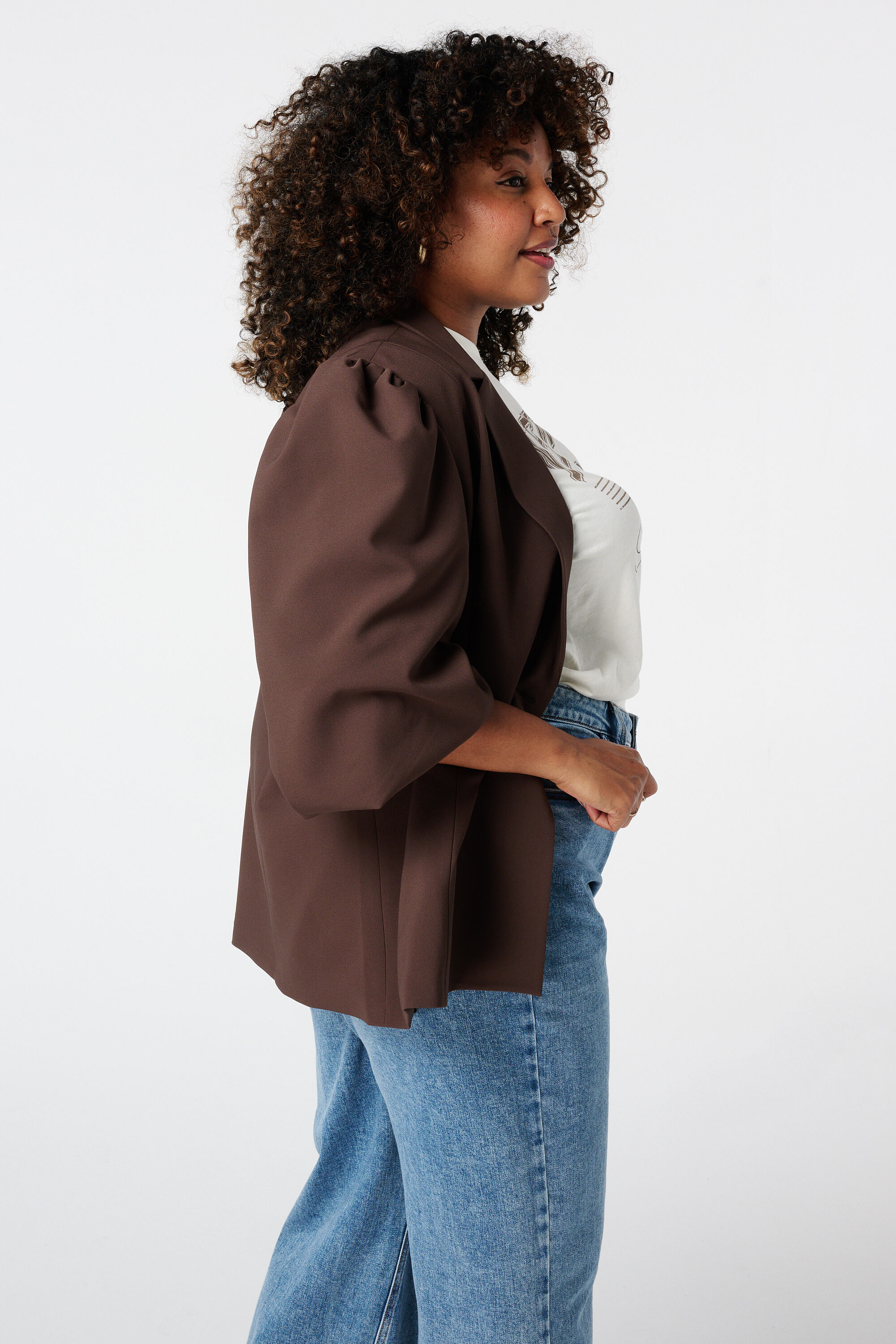 Blazer met pofmouwen image number 3