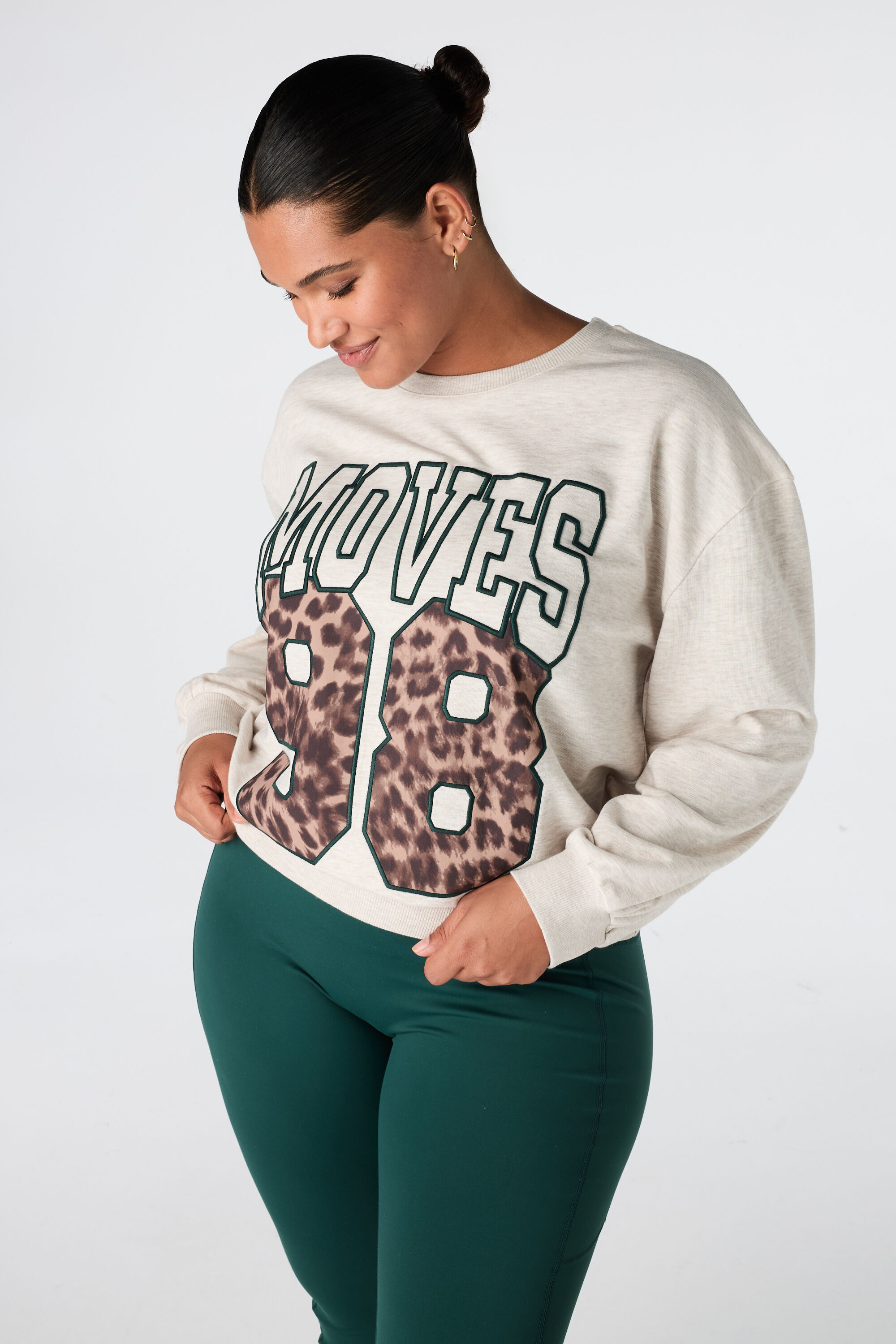 Sweat &agrave; imprim&eacute; sportif