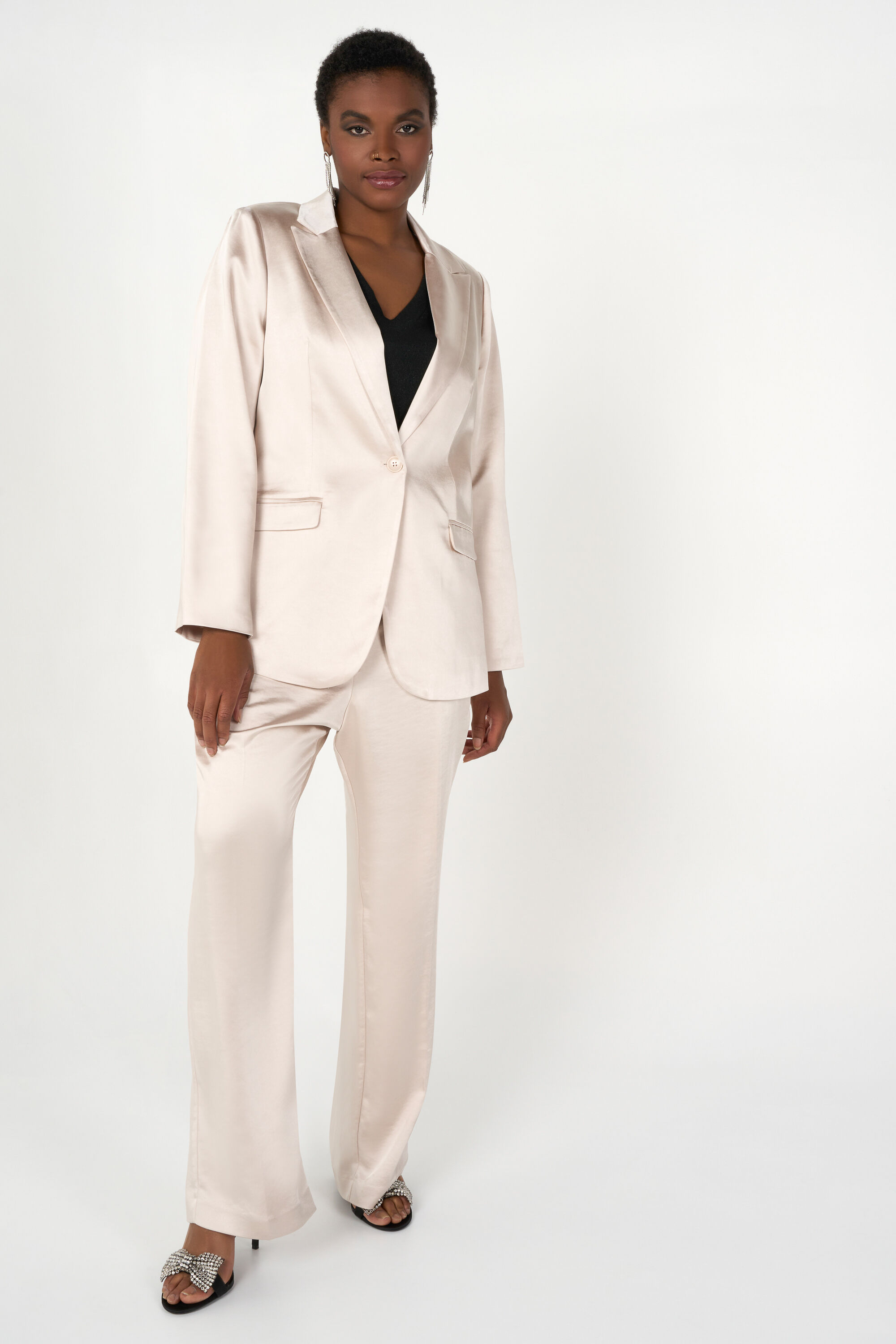 Blazer satin femme deals