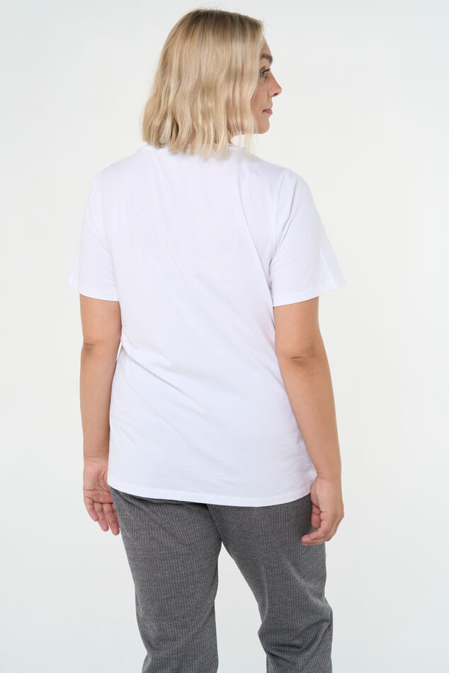 T-shirt met strass steentjes image number 3