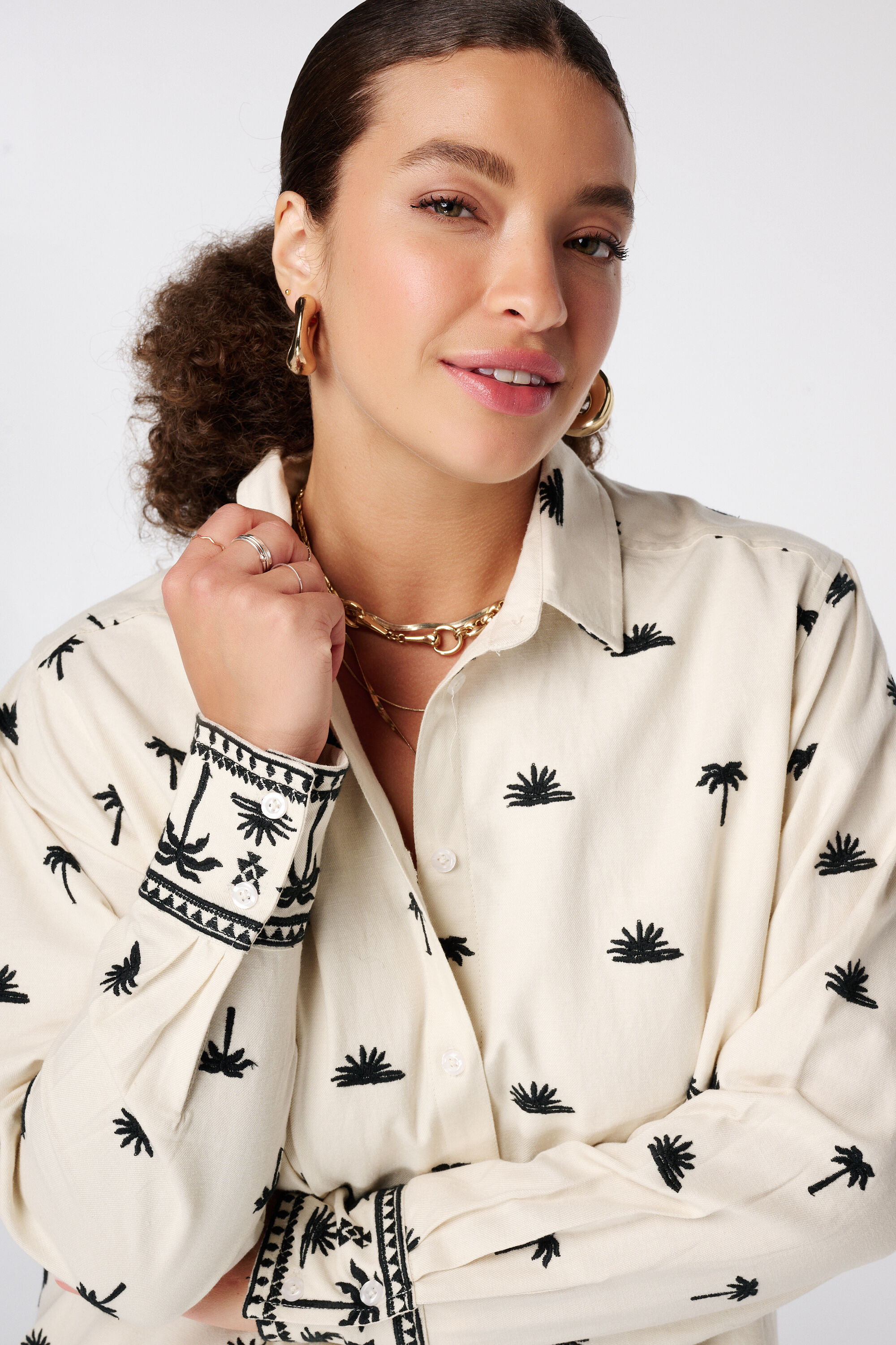 Blouse &agrave; imprim&eacute; image number 4