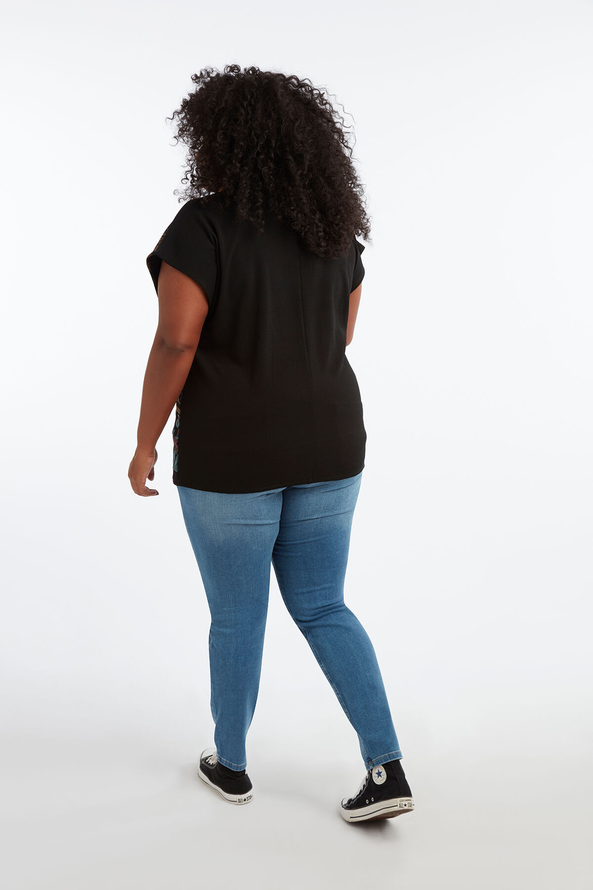 T-shirt met waxprint image number 3