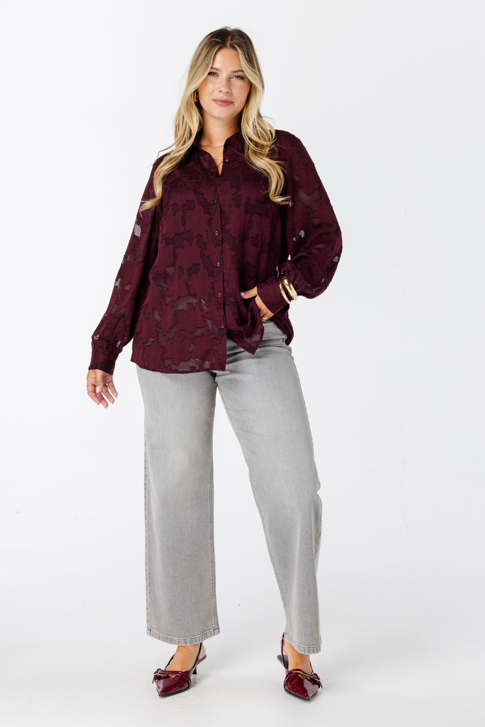 Blouse met geborduurde details image number 6