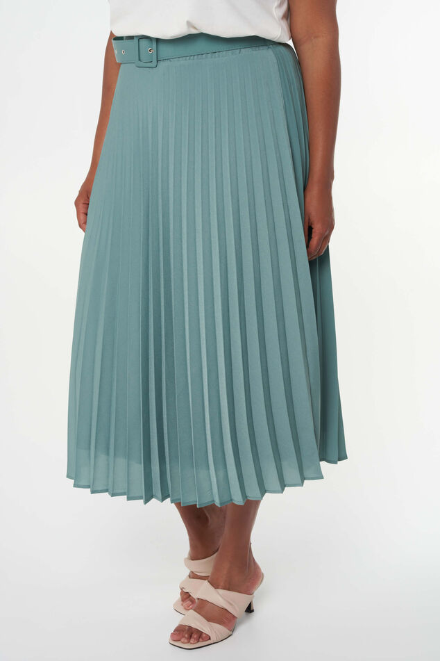 Midi rok met plisse image number 6