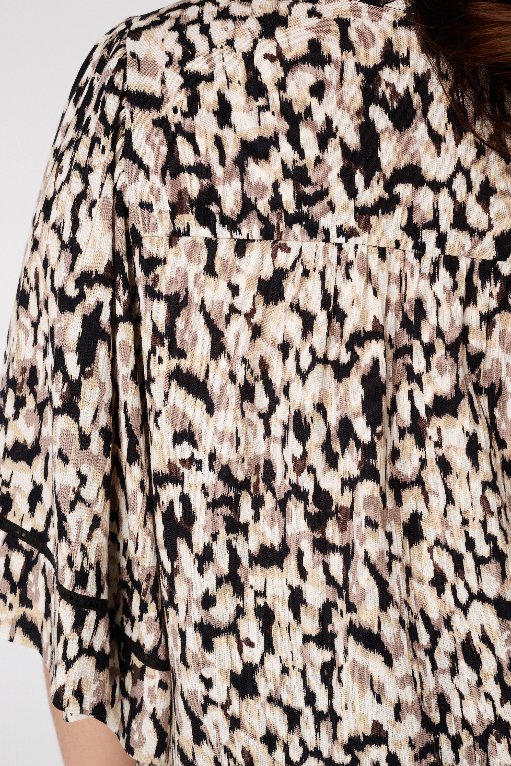 Chemisier avec imprim&eacute; et n&oelig;ud image number 6