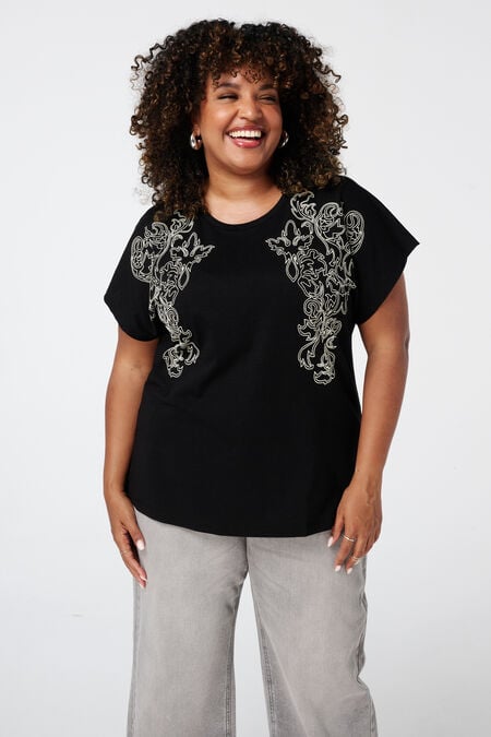 T-shirt met details T-shirt met details