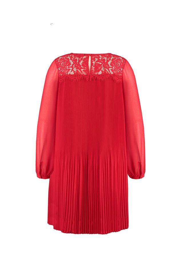 Robe plissée en dentelle image number 2