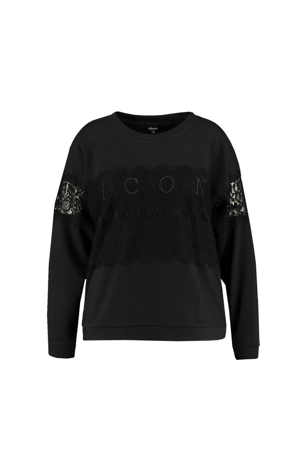 Sweater met kantdetails image number 1