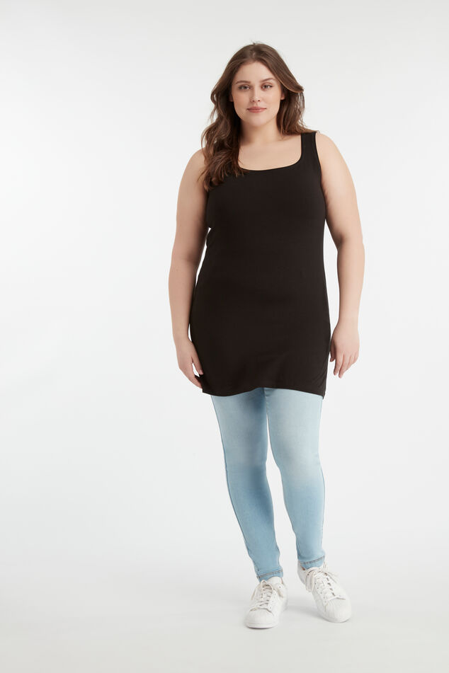 Lange singlet van katoen image number 3