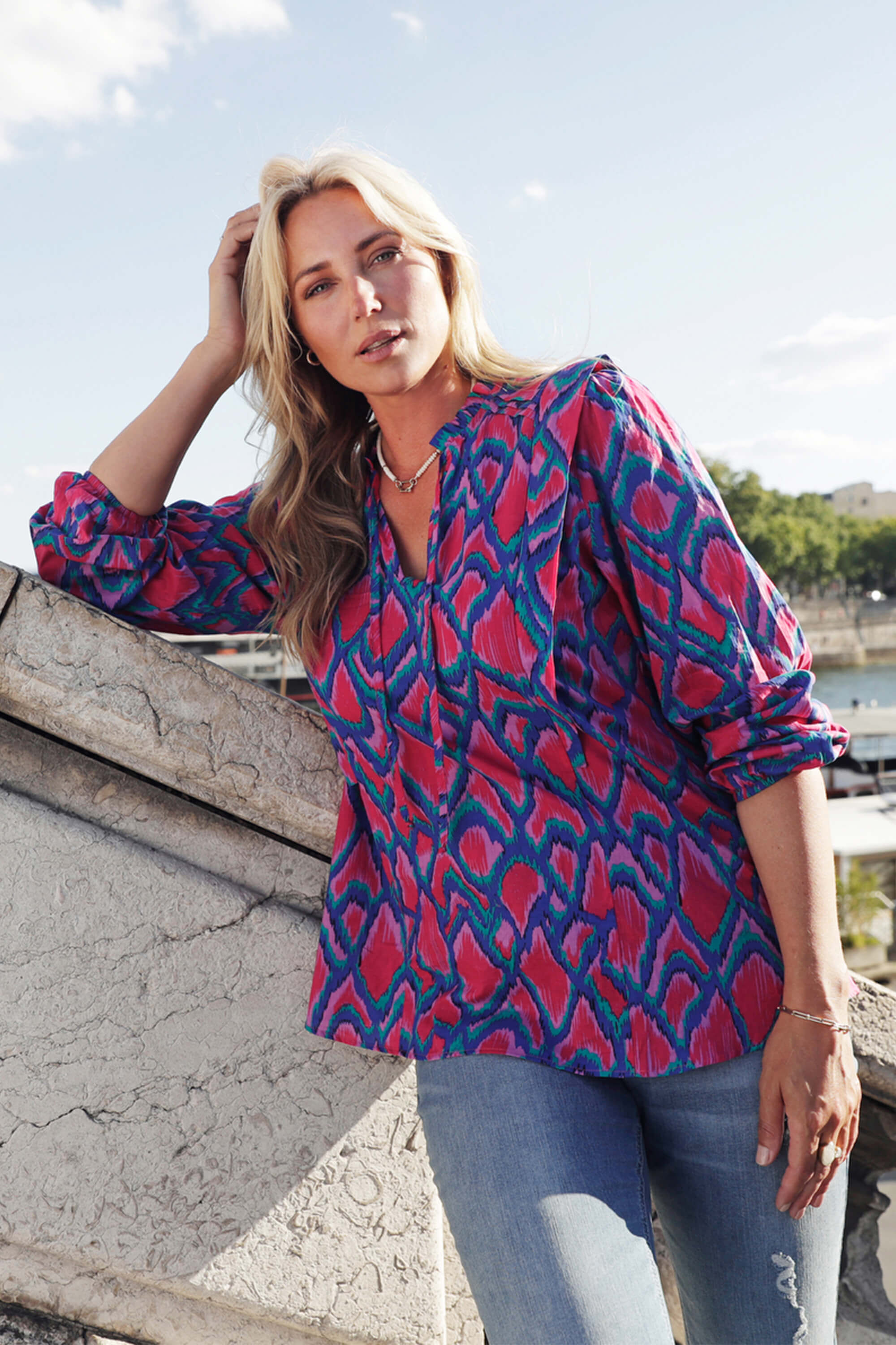 Blouse met print image number 0