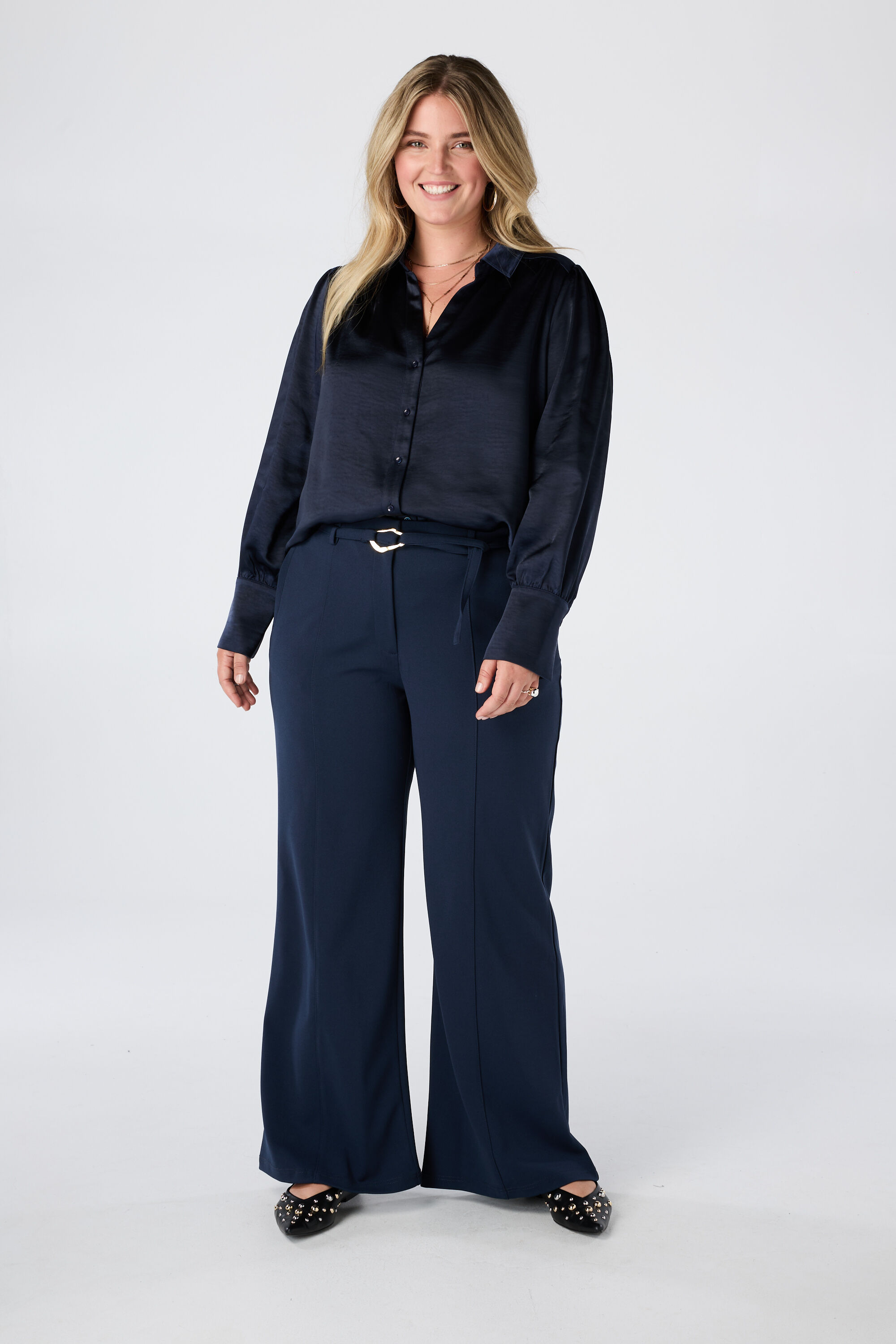 Blouse met satijnlook image number 5
