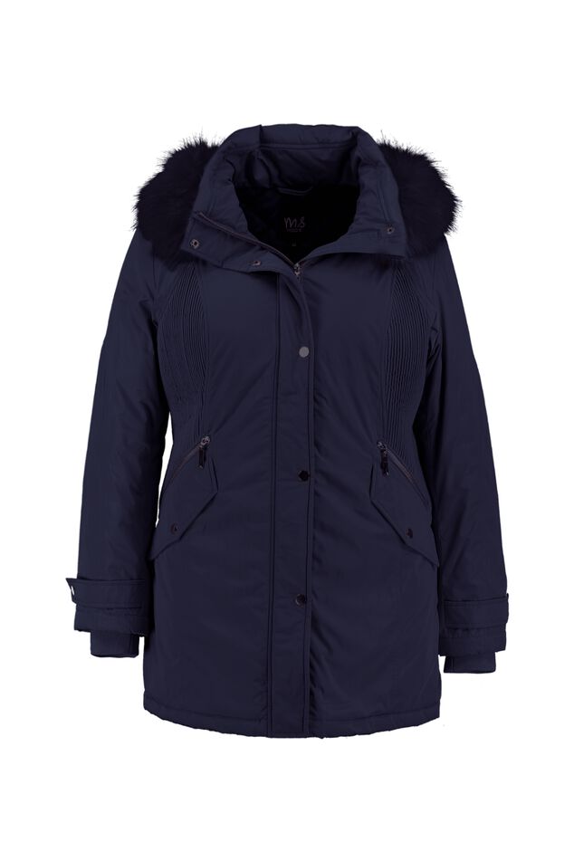 Parka met imitatiebontkraag image number 1