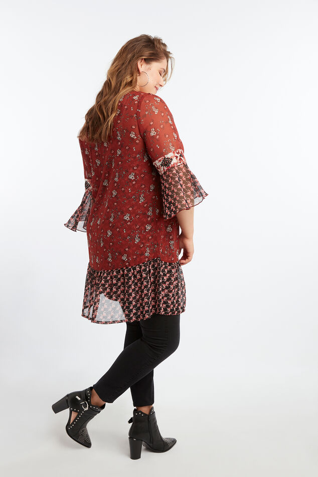 Robe tunique à imprimé floral image number 5