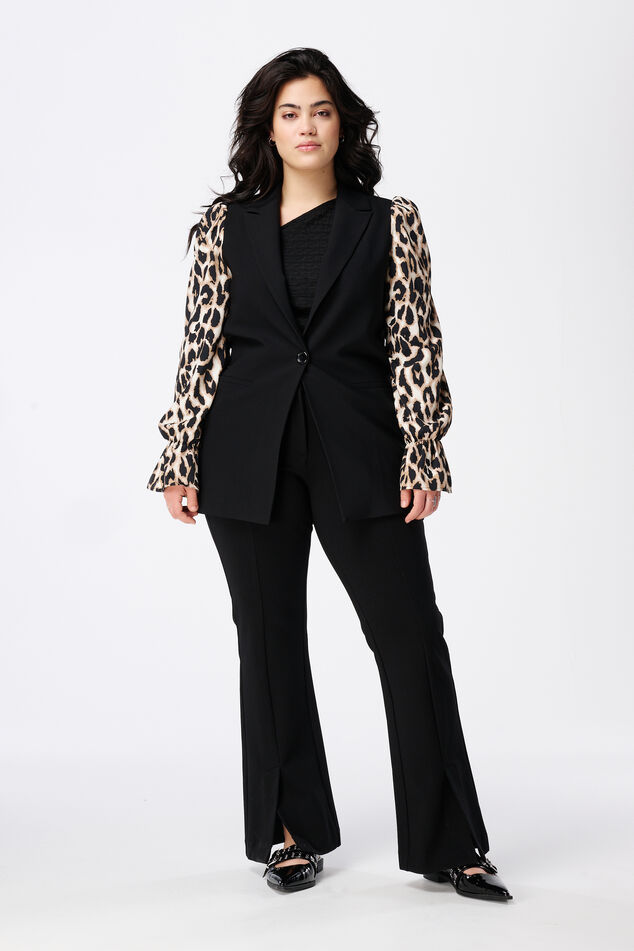 Blazer à imprimé léopard image number 5