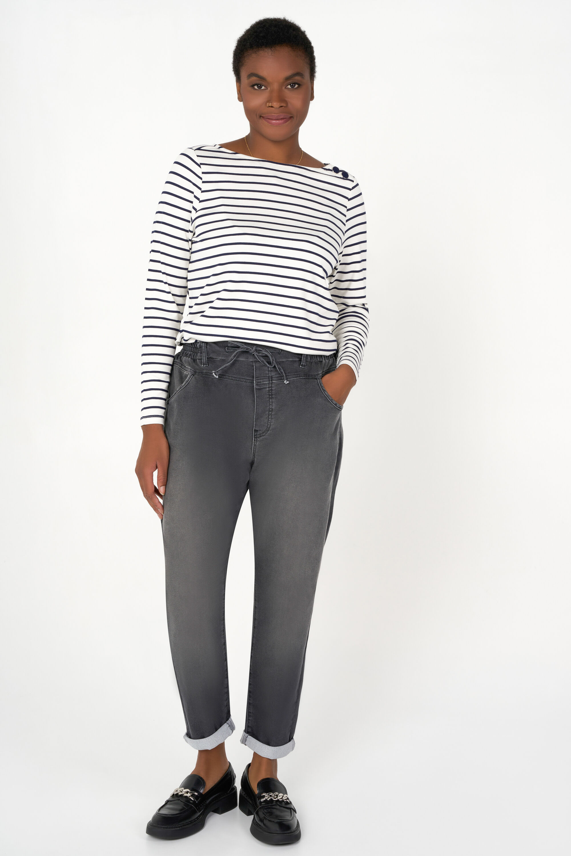 Jog denim broek image number 6