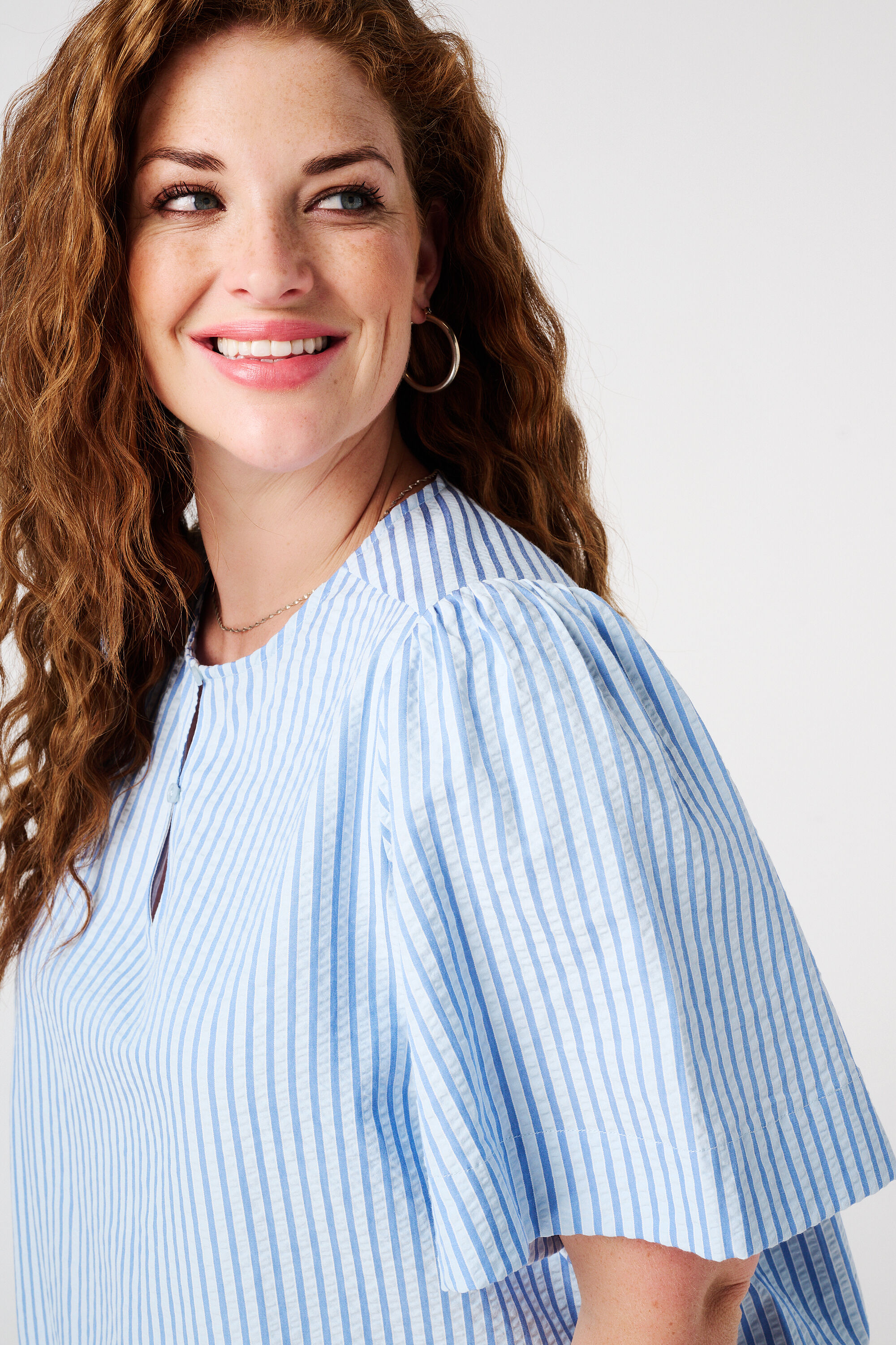 Blouse met ronde hals image number 4