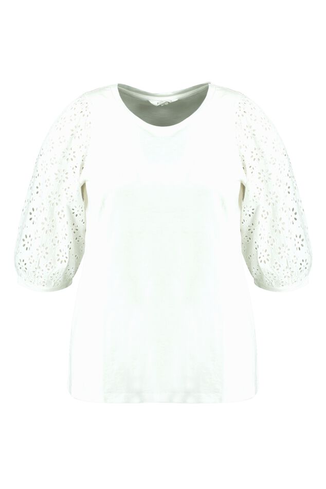 Top met broderie image number 1