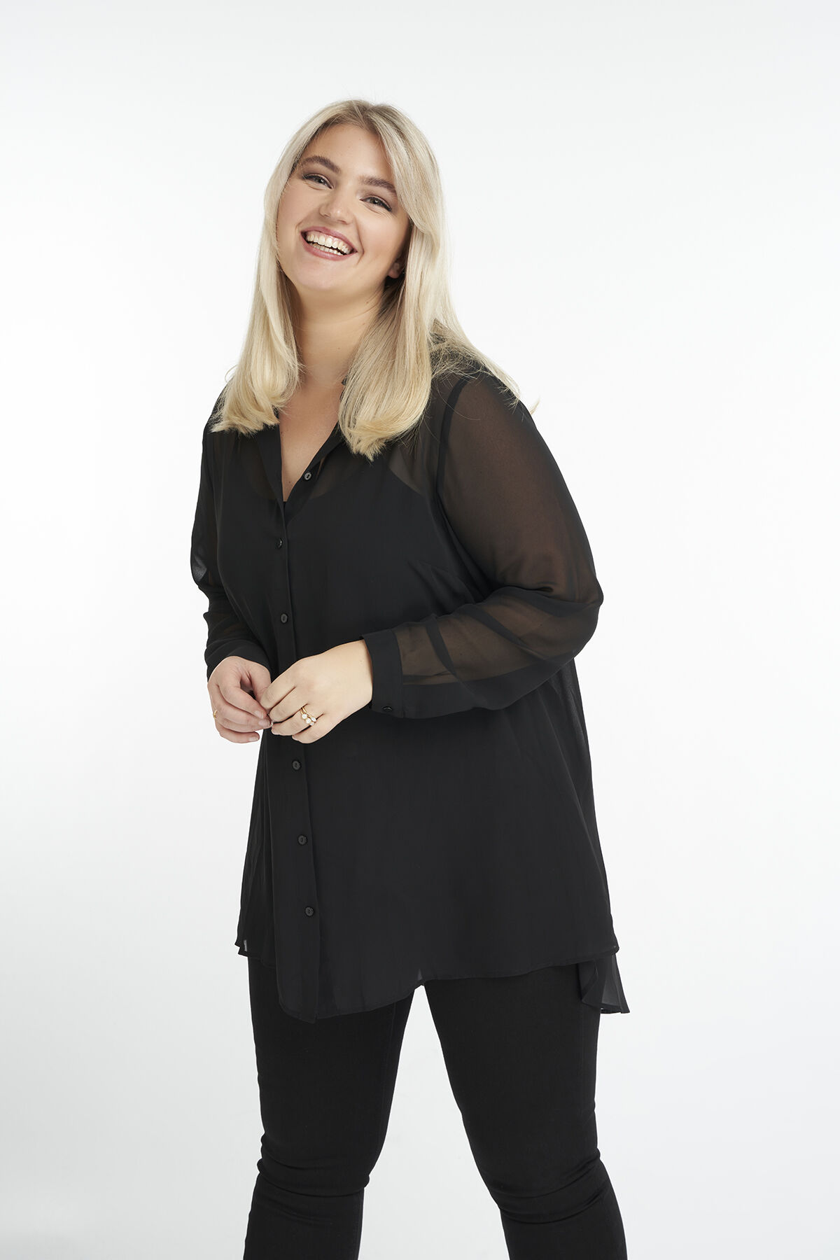 Transparante blouse image number 6