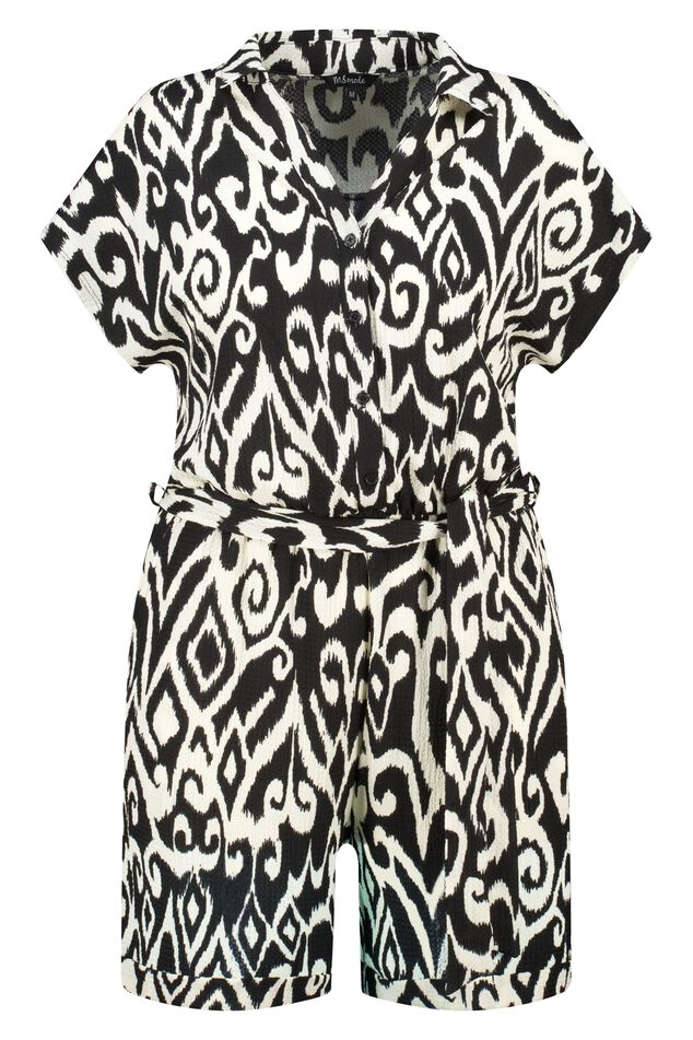 Playsuit met strikceintuur image number 1