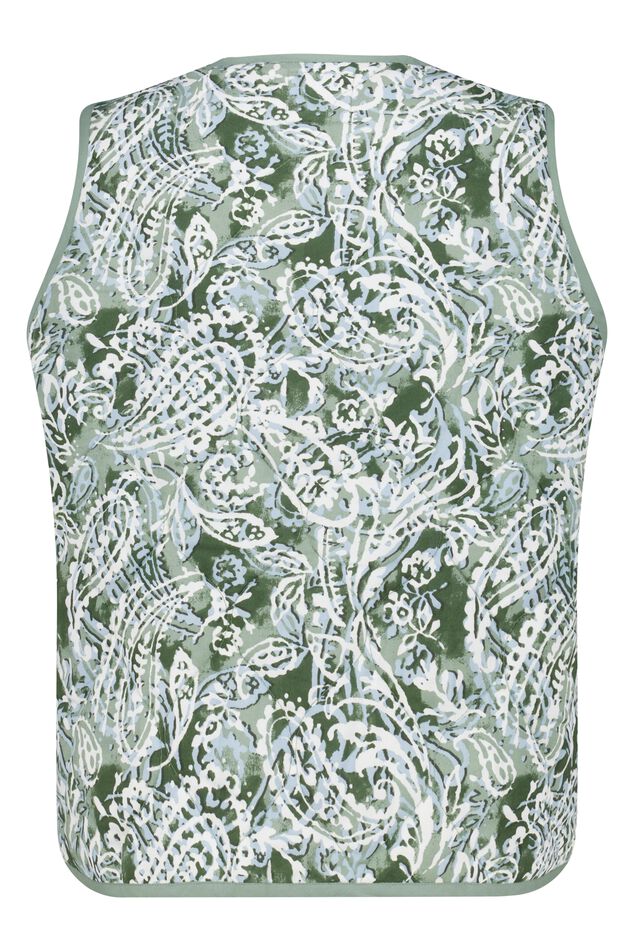 Gilet matelassé imprimé cachemire image number 2