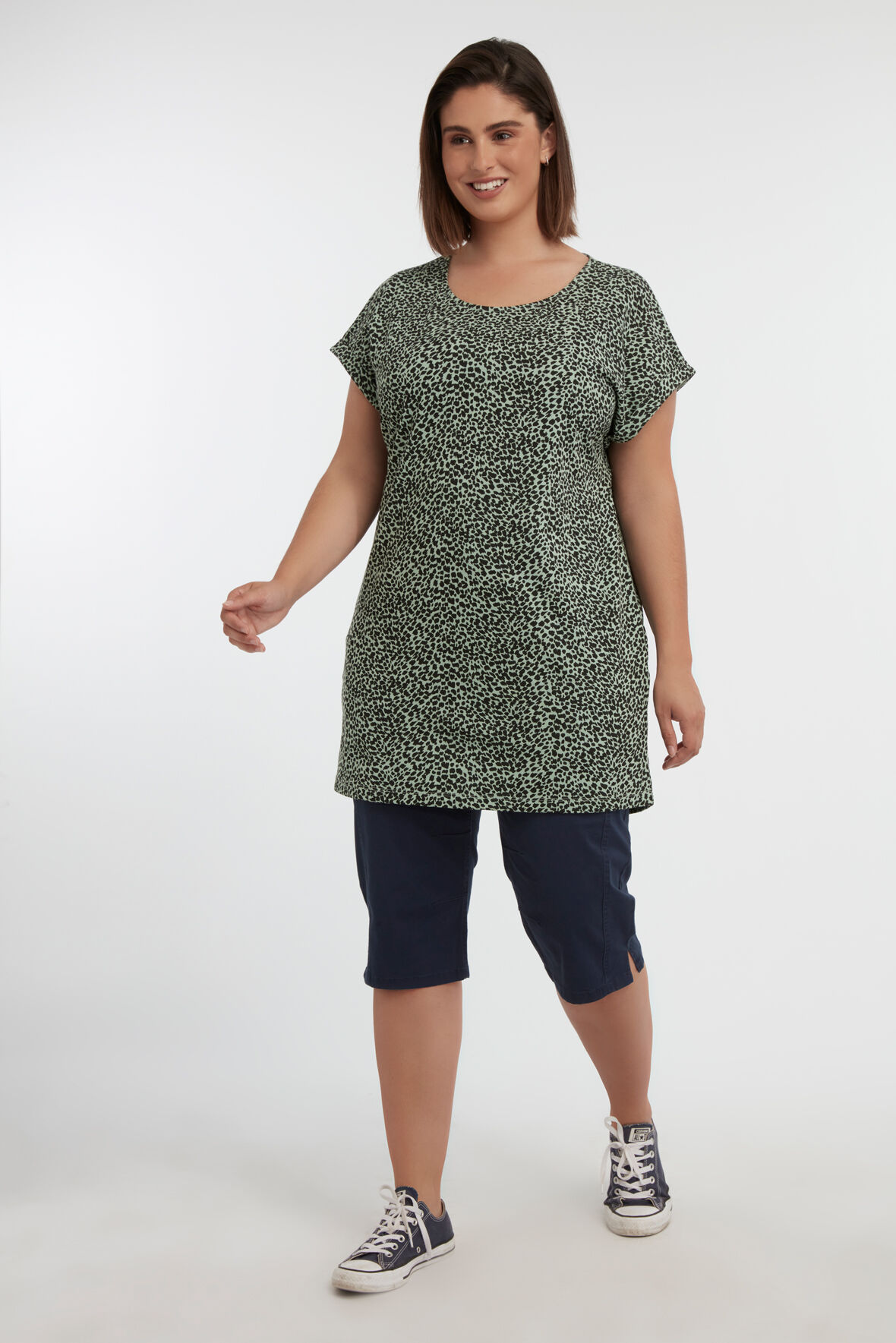 Lang T-shirt met print image number 5