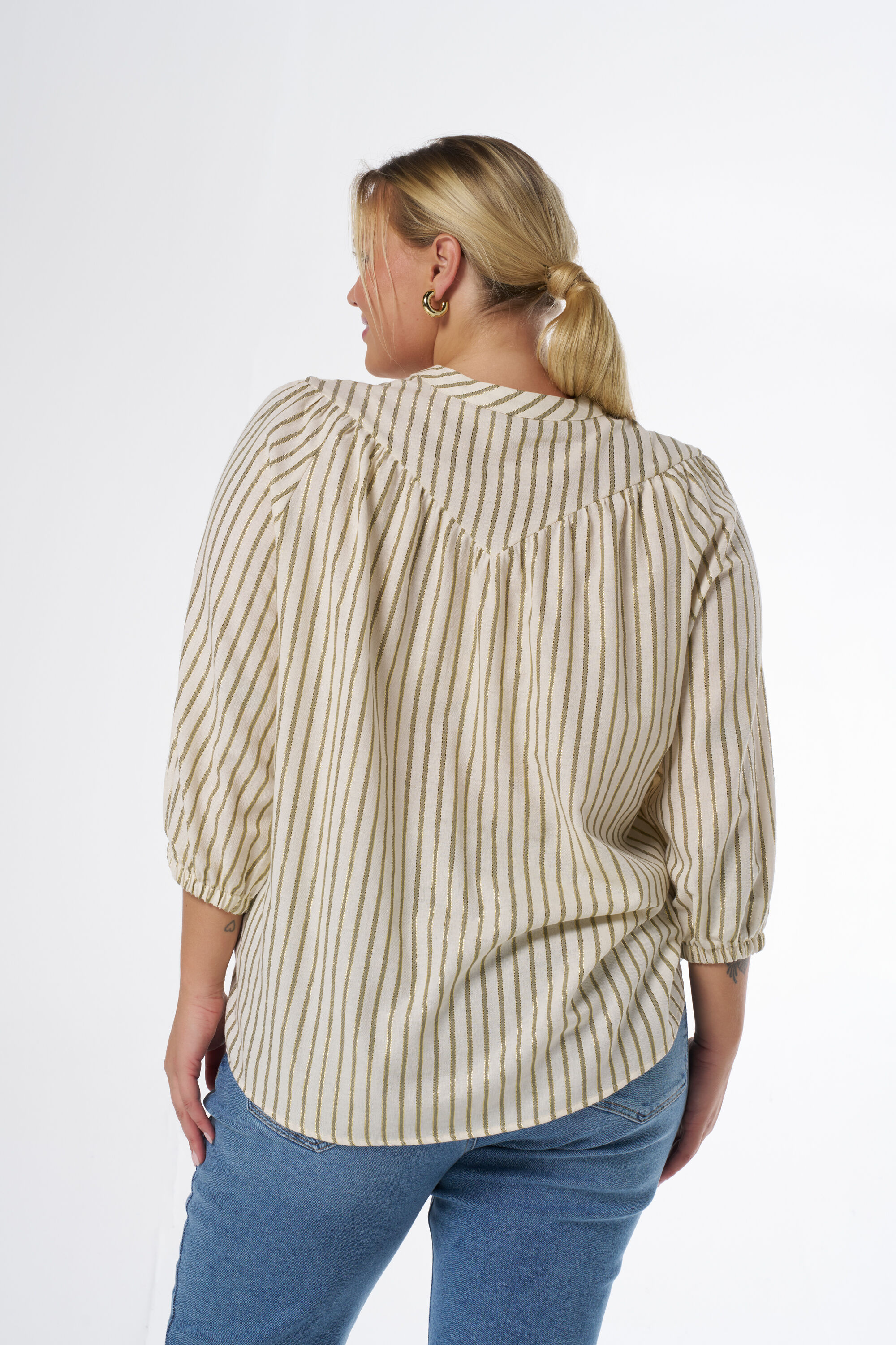 Gestreepte blouse image number 3