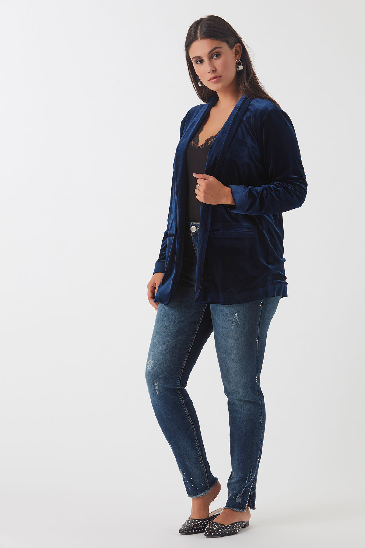 Velour blazer image number 3