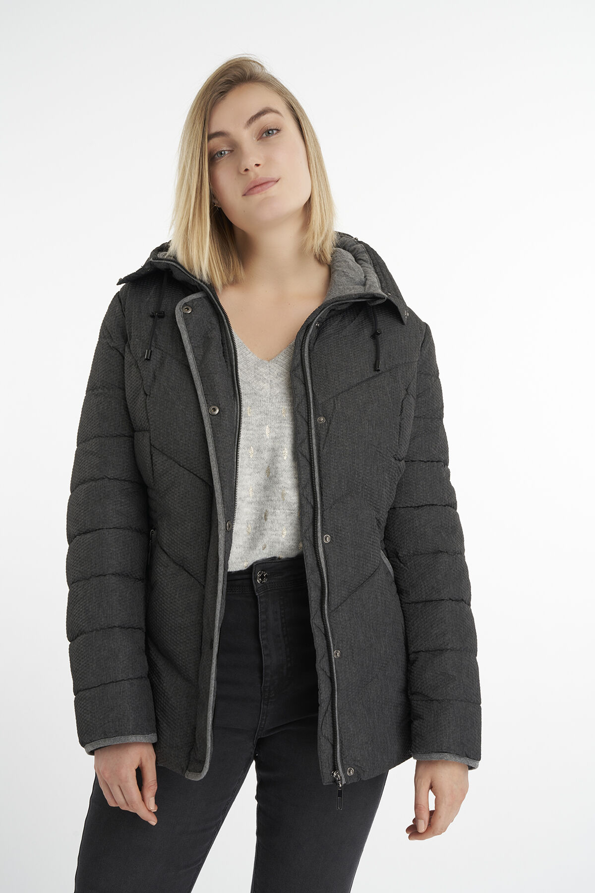 Manteau matelass&eacute; &agrave; capuche image number 7