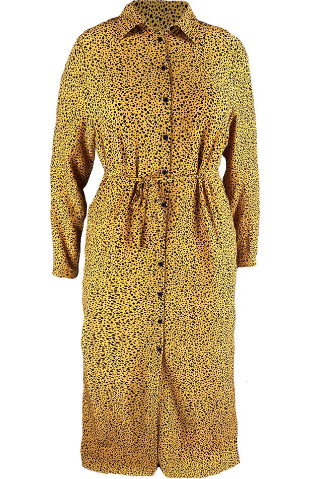 Maxi jurk met strikceintuur image number 1