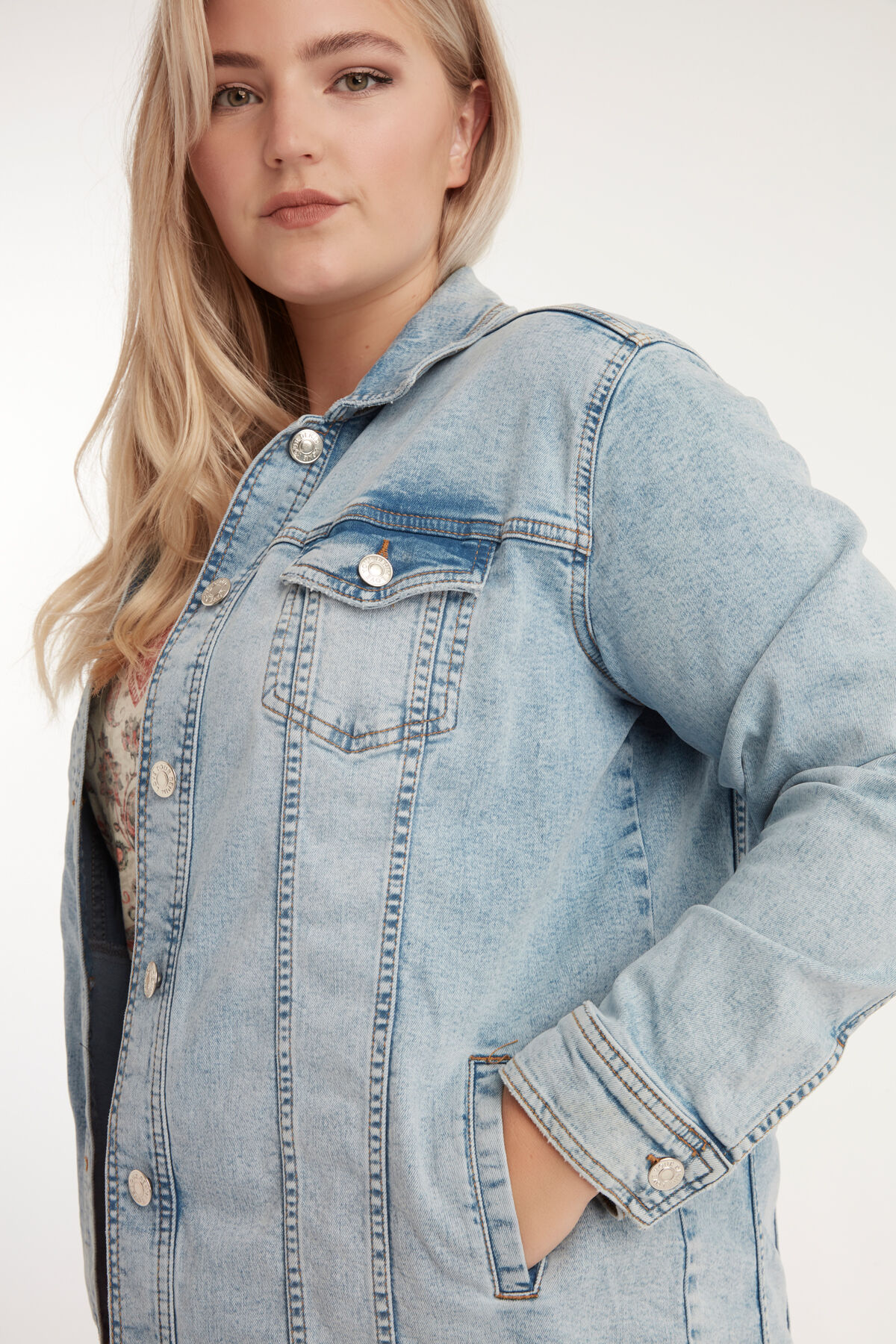 Veste en denim longue image number 5