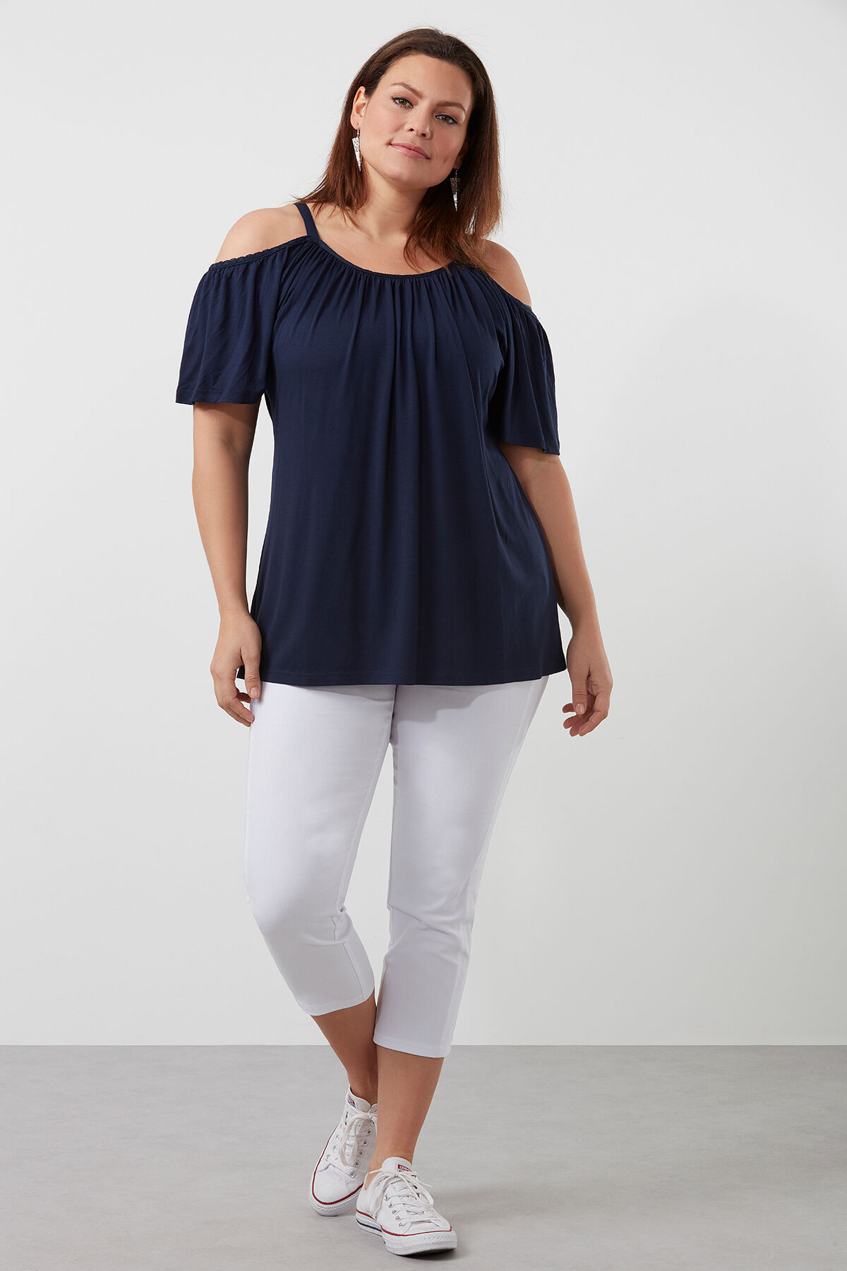 Capri broek met ritsjes image number 4