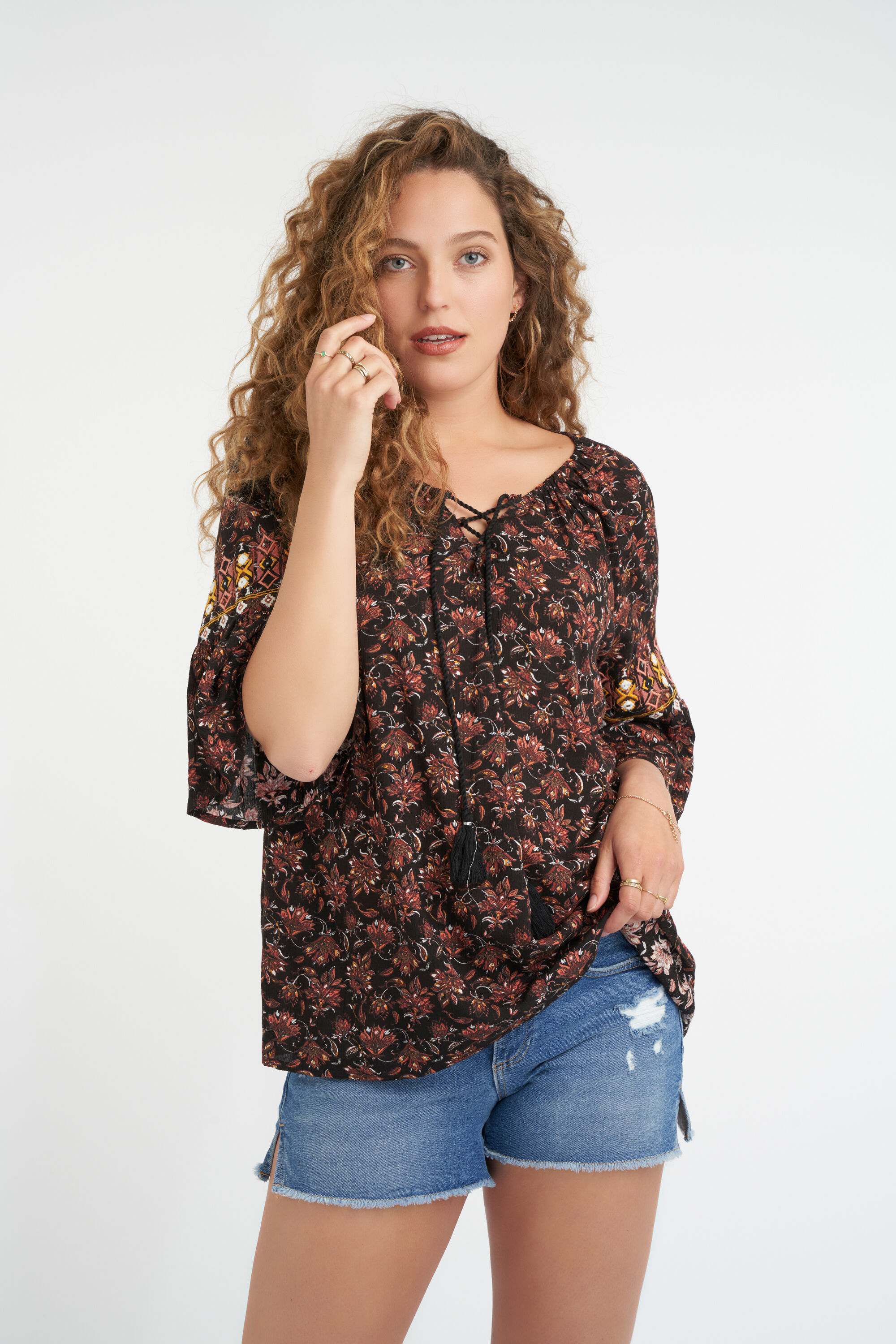 Blouse met print image number 4